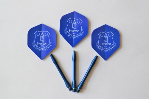 Everton darts flights and - darts, blue