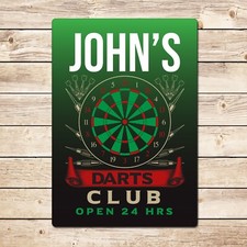 Personalised Darts Club Sign